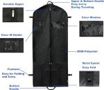 Simple Houseware 60-Inch Heavy Duty Garment Bag with Pockets for Suits, Tuxedos, Dresses, Coats