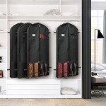 Simple Houseware 60-Inch Heavy Duty Garment Bag with Pockets for Suits, Tuxedos, Dresses, Coats