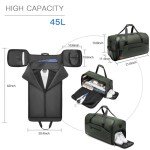 Garment Duffle Bags for Travel,Moulyan Convertible Garment Bag with Shoe Compartment,3 in 1 Waterproof Travel Suit Bag with Shoulder Strap for Men Women