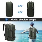 Garment Duffle Bags for Travel,Moulyan Convertible Garment Bag with Shoe Compartment,3 in 1 Waterproof Travel Suit Bag with Shoulder Strap for Men Women