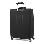 Travelpro Maxlite 5 Softside Expandable Checked Luggage with 4 Spinner Wheels, Lightweight Suitcase, Men and Women, Black, Checked Medium 25-Inch