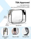 BAGSMART Toiletry Bag Hanging Travel Makeup Organizer with TSA Approved Transparent Cosmetic Bag Makeup Bag for Full Sized Toiletries, Medium-Black