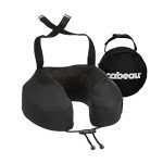Cabeau Airplane Pillow for Long Flights – Evolution S3 – Best Travel Accessory with Seat Straps to Secure Your Head and Neck and Provides 360° Support (Jet Black)