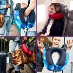 Cabeau Airplane Pillow for Long Flights – Evolution S3 – Best Travel Accessory with Seat Straps to Secure Your Head and Neck and Provides 360° Support (Jet Black)