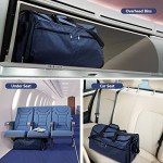 Carry on Garment Bag for Travel, Bukere Convertible Suit Travel Garment Duffel Bag for Men Women Business, Shoe Compartment, Detachable Shoulder Strap, Multi-Function 2 in 1 Weekender Bag, Blue