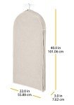 Whitmor Zippered Garment Bag Natural Linen, Large