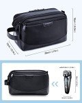 BAGSMART Toiletry Bag for Men, Large Travel Toiletry Organizer, Dopp Kit Water-resistant Shaving Bag for Toiletries Accessories - Black