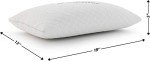 Nappler Small Shredded Memory Foam Pillow for Travel and Camping - Compressible Medium Firm Bed Pillow, Contoured Support, Breathable Cover, Machine Washable, Ideal Backpacking, Airplane and Car