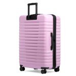 U.S. Traveler Boren Polycarbonate Hardside Rugged Travel Suitcase Luggage with 8 Spinner Wheels, Aluminum Handle, Lavender, Checked-Large 30-Inch
