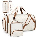 Convertible Garment Bags for Travel - Carry on Garment Duffle Bag with Backpack Straps for Men Women, 4 in 1 Large Travel Duffel Bags with Shoes Compartment Hanging Suit Dress Weekender Bag 3pcs Set