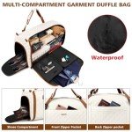 Convertible Garment Bags for Travel - Carry on Garment Duffle Bag with Backpack Straps for Men Women, 4 in 1 Large Travel Duffel Bags with Shoes Compartment Hanging Suit Dress Weekender Bag 3pcs Set