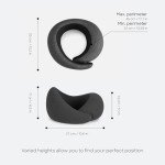 Ostrichpillow Go Neck Pillow, Travel Pillows for Airplanes, Premium Memory Foam Travel Pillow, 360º Ergonomic Design, Asymmetrical Sides, Travel Bag Included, Washable Modal Cover