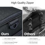 Hanke Carry on Garment Bags for Travel,Convertible Duffle Bag Luggage Bag Weekend Bag with Shoe Compartment,2 in 1 Hanging Suitcase Suit Bag for Men Women,Black