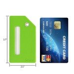 Silicone Luggage Tag with Name ID Card Perfect to Quickly Spot Luggage Suitcase (Plane 5Pcs Green)