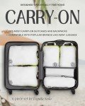 Compression Packing Cubes 6 Piece Set for Travel - Lightweight, Durable Clothes Organizer for Carry-On Luggage and Backpacks by TRIPPED Travel Gear (White and Green)