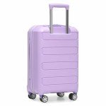 Traveler's Choice Pagosa Indestructible Hardshell Expandable Spinner Luggage, Lavender, Carry-on