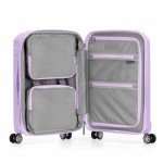 Traveler's Choice Pagosa Indestructible Hardshell Expandable Spinner Luggage, Lavender, Carry-on