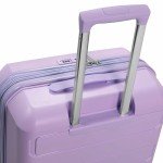 Traveler's Choice Pagosa Indestructible Hardshell Expandable Spinner Luggage, Lavender, Carry-on
