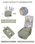 LOVEVOOK 40L Travel Backpack for Women & Men, Large Carry on Backpack for Airplanes with 3 Packing Cubes, TSA Personal Item Travel Bag fits 17" Laptop, Waterproof Weekender Essentials Airline Approved