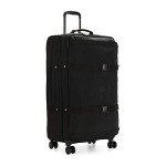 Kipling Spontaneous Softside Spinner Wheel Luggage, Integrated TSA Accepted Lock, Black Noir, Checked-Large,KI4193