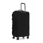 Kipling Spontaneous Softside Spinner Wheel Luggage, Integrated TSA Accepted Lock, Black Noir, Checked-Large,KI4193