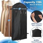Simple Houseware 60-Inch Heavy Duty Garment Bag For Suits, Tuxedos, Dresses, Coats