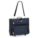 Travel Select Amsterdam Expandable Rolling Upright Luggage, Navy, Garment Bag