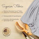 Happyluxe Odyssey Travel Pillow for Long Flights - Soft, Small, Alternative to Down and Memory Foam. 17 x 13in - Made in The USA, Silver Gray Airplane Pillow for Adults Sleeping, Camping or Nap