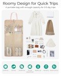 BAGSMART Garment Bags for Travel Foldable Carry on Suit Carrier for Hanging Clothes Stylish Dress Carrier Large Convertible Weekender Garment Bags for Women Men