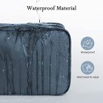 Maliton Toiletry Bag for Men & Women Large Toiletry Bags for Traveling Hanging Toiletry Bag Hygiene Bag with 4 Compartments Waterproof Bathroom Shower Bag (Navy Blue)