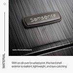 Samsonite Winfield 2 Hardside Expandable Luggage with Spinner Wheels, Brushed Anthracite, Checked-Medium 24-Inch