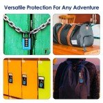 BRILLIRARE 2 Pack TSA Approved Luggage Locks, Combination Travel Padlock, 3-Digit Waterproof Lock, TSA Accepted Outdoor Keyless Resettable Lock for Lockers, Bags, Backpack, Gym, Gate-Blue