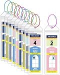 10 Pack Royal Caribbean Luggage Tag Holders，Clear Cruise Luggage Tagsfor Royal Caribbean & Celebrity Cruise，Cruise Luggage Tags 2025 & 2026（7.5x2.75in）