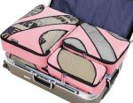 BAGAIL 6 Set Packing Cubes,Travel Luggage Packing Organizers(6Set Pink)