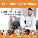 Core Products Travel Pillow, Orthopedic Neck Support, Airplane Travel, Packable, Portable Use Sitting or Sleeping