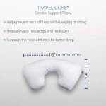 Core Products Travel Pillow, Orthopedic Neck Support, Airplane Travel, Packable, Portable Use Sitting or Sleeping