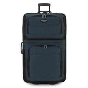 Travel Select Amsterdam Expandable Rolling Upright Luggage, Navy, Checked-Large 29-Inch