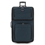 Travel Select Amsterdam Expandable Rolling Upright Luggage, Navy, Checked-Large 29-Inch