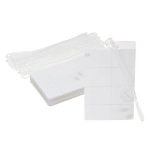 Juvale 30-Pack Self Laminating Luggage Tags with Loops, Pouches, and Paper Inserts for Identification Badges and Business Cards When Traveling (4.1x2.6 in)