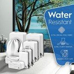 8-Piece Deluxe Compression Packing Cubes Travel - Maximize Space In Luggage With Double Capacity Design, Luxury Compressible Packing Cubes For Travel, Large, Small, & Medium Set