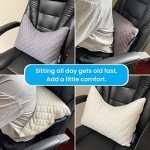 Sidney Sleep Mini Travel Size Neck Pillow - Knee, Back Lumbar and Support - Small Curved Pillow - 14 x 19 Inches - Adjustable Loft - Washable - Drawstring Backpack Included (Mini - Grey)