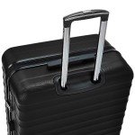 Amazon Basics 2 Piece Set (20", 28") With TSA Locks, Hardshell Suitcases With Four Multi-directional Wheels, Expandable For Up to 25% More Space, With Scratch-Resistant Surface, Black