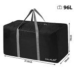 ZALALAS Travel Duffle Bag,96L Extra Large Duffel Bag Lightweight,Waterproof Duffel Bag for Men Women,Black