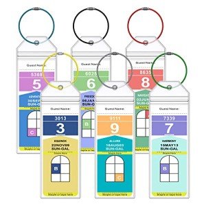 Cruise Luggage Tag Holder for Royal Caribbean Ships and Celebrity, 6Pack Clear Tags Cruise Travel Essentials for 2025-2026