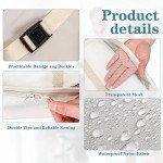 28 Pcs Packing Cubes Packing Organizers Luggage Organizer Bags Foldable Travel Luggage Cubes Suitcases Organizer Bags (Light Color)