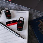 Keyless TSA Approved Luggage Locks with Lifetime Card Keys & No Combo to Forget (2 Pack)