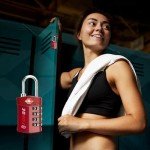 Forge Travel Lock,TSA Approved Luggage Locks for Air Travel, Gym Lockers, School Lockers, Pelican Cases, Gun Case, Easy Read Dials, Durable Alloy Body