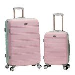 Rockland Melbourne Hardside Expandable Luggage with Spinner Wheels, Mint, 2 Piece (20/28)