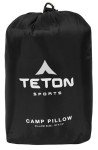 TETON Sports Camp Pillow; Great for Travel, Camping and Backpacking; Washable, Black, 12 x 18 inches ; 9.6 ounces