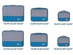 Packing Cubes Set Travel Luggage Organizers Suitcase Lightweight Accessories (Sky Blue)